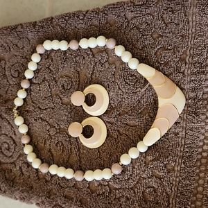 Maybe and Ivory necklace and earring